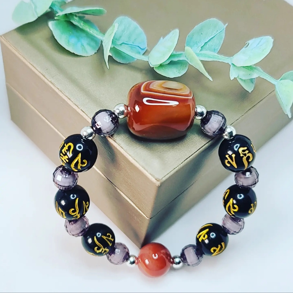 Red agate bracelet